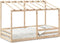 vidaXL - Kinderbed - met - bedhuis - 80x200 - cm - massief - grenenhout