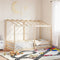 vidaXL - Kinderbed - met - bedhuis - 80x200 - cm - massief - grenenhout