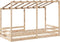 vidaXL - Kinderbed - met - bedhuis - 80x200 - cm - massief - grenenhout - wit
