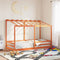 vidaXL - Kinderbed - met - bedhuis - 80x200 - cm - massief - grenenhout - wasbruin
