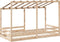 vidaXL - Kinderbed - met - bedhuis - 80x200 - cm - massief - grenenhout