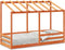 vidaXL - Kinderbed - met - bedhuis - 90x190 - cm - massief - grenenhout - wasbruin