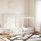 vidaXL - Kinderbed - met - bedhuis - 90x190 - cm - massief - grenenhout - wit