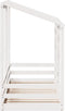 vidaXL - Kinderbed - met - bedhuis - 90x190 - cm - massief - grenenhout - wit