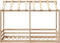 vidaXL - Kinderbed - met - bedhuis - 90x190 - cm - massief - grenenhout