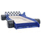 vidaXL - Kinderbed - raceauto - blauw - 90x200 - cm