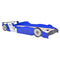 vidaXL - Kinderbed - raceauto - blauw - 90x200 - cm