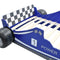 vidaXL - Kinderbed - raceauto - blauw - 90x200 - cm