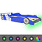 vidaXL - Kinderbed - raceauto - met - LED-verlichting - blauw - 90x200 - cm