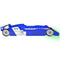 vidaXL - Kinderbed - raceauto - met - LED-verlichting - blauw - 90x200 - cm