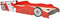 vidaXL - Kinderbed - raceauto - met - LED-verlichting - rood - 90x200 - cm