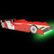 vidaXL - Kinderbed - raceauto - met - LED-verlichting - rood - 90x200 - cm