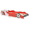 vidaXL - Kinderbed - raceauto - met - LED-verlichting - rood - 90x200 - cm
