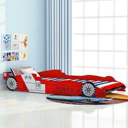 vidaXL - Kinderbed - raceauto - rood - 90x200 - cm