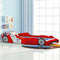 vidaXL - Kinderbed - raceauto - rood - 90x200 - cm