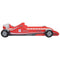 vidaXL - Kinderbed - raceauto - rood - 90x200 - cm