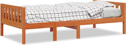 vidaXL - Kinderbed - zonder - matras - massief - grenenhout - wasbruin - 80x200 - cm