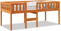 vidaXL - Kinderbed - zonder - matras - massief - grenenhout - wasbruin - 90x190 - cm