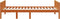 vidaXL - Kinderbed - zonder - matras - massief - grenenhout - wasbruin - 75x190 - cm