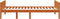 vidaXL - Kinderbed - zonder - matras - massief - grenenhout - wasbruin - 90x190 - cm