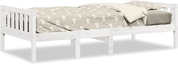vidaXL - Kinderbed - zonder - matras - massief - grenenhout - wit - 80x200 - cm