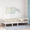 vidaXL - Kinderbed - zonder - matras - massief - grenenhout - wit - 90x190 - cm