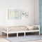 vidaXL - Kinderbed - zonder - matras - massief - grenenhout - wit - 90x200 - cm