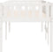 vidaXL - Kinderbed - zonder - matras - massief - grenenhout - wit - 75x190 - cm