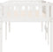 vidaXL - Kinderbed - zonder - matras - massief - grenenhout - wit - 80x200 - cm