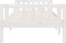 vidaXL - Kinderbed - zonder - matras - massief - grenenhout - wit - 75x190 - cm