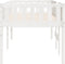 vidaXL - Kinderbed - zonder - matras - massief - grenenhout - wit - 90x200 - cm