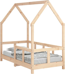 vidaXL - Kinderbedframe - 70x140 - cm - massief - grenenhout