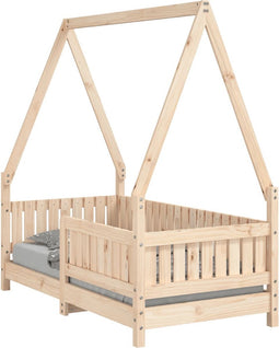 vidaXL - Kinderbedframe - 70x140 - cm - massief - grenenhout