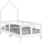 vidaXL - Kinderbedframe - 70x140 - cm - massief - grenenhout - wit
