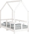 vidaXL - Kinderbedframe - 70x140 - cm - massief - grenenhout - wit