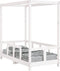 vidaXL - Kinderbedframe - 70x140 - cm - massief - grenenhout - wit