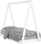 vidaXL - Kinderbedframe - 70x140 - cm - massief - grenenhout - wit