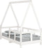 vidaXL - Kinderbedframe - 70x140 - cm - massief - grenenhout - wit