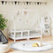 vidaXL - Kinderbedframe - 70x140 - cm - massief - grenenhout - wit