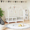 vidaXL - Kinderbedframe - 70x140 - cm - massief - grenenhout - wit