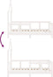 vidaXL - Kinderbedframe - 70x140 - cm - massief - grenenhout - wit