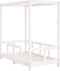 vidaXL - Kinderbedframe - 70x140 - cm - massief - grenenhout - wit