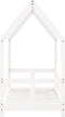 vidaXL - Kinderbedframe - 70x140 - cm - massief - grenenhout - wit