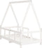 vidaXL - Kinderbedframe - 70x140 - cm - massief - grenenhout - wit