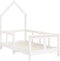 vidaXL - Kinderbedframe - 70x140 - cm - massief - grenenhout - wit