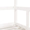 vidaXL - Kinderbedframe - 70x140 - cm - massief - grenenhout - wit