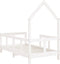 vidaXL - Kinderbedframe - 70x140 - cm - massief - grenenhout - wit