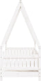 vidaXL - Kinderbedframe - 70x140 - cm - massief - grenenhout - wit