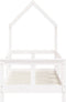 vidaXL - Kinderbedframe - 70x140 - cm - massief - grenenhout - wit