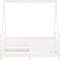 vidaXL - Kinderbedframe - 70x140 - cm - massief - grenenhout - wit